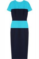 Синее трикотажное платье Victoria Beckham